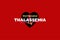 International Thalassemia day on heart shape background. Bloody red background.Â 